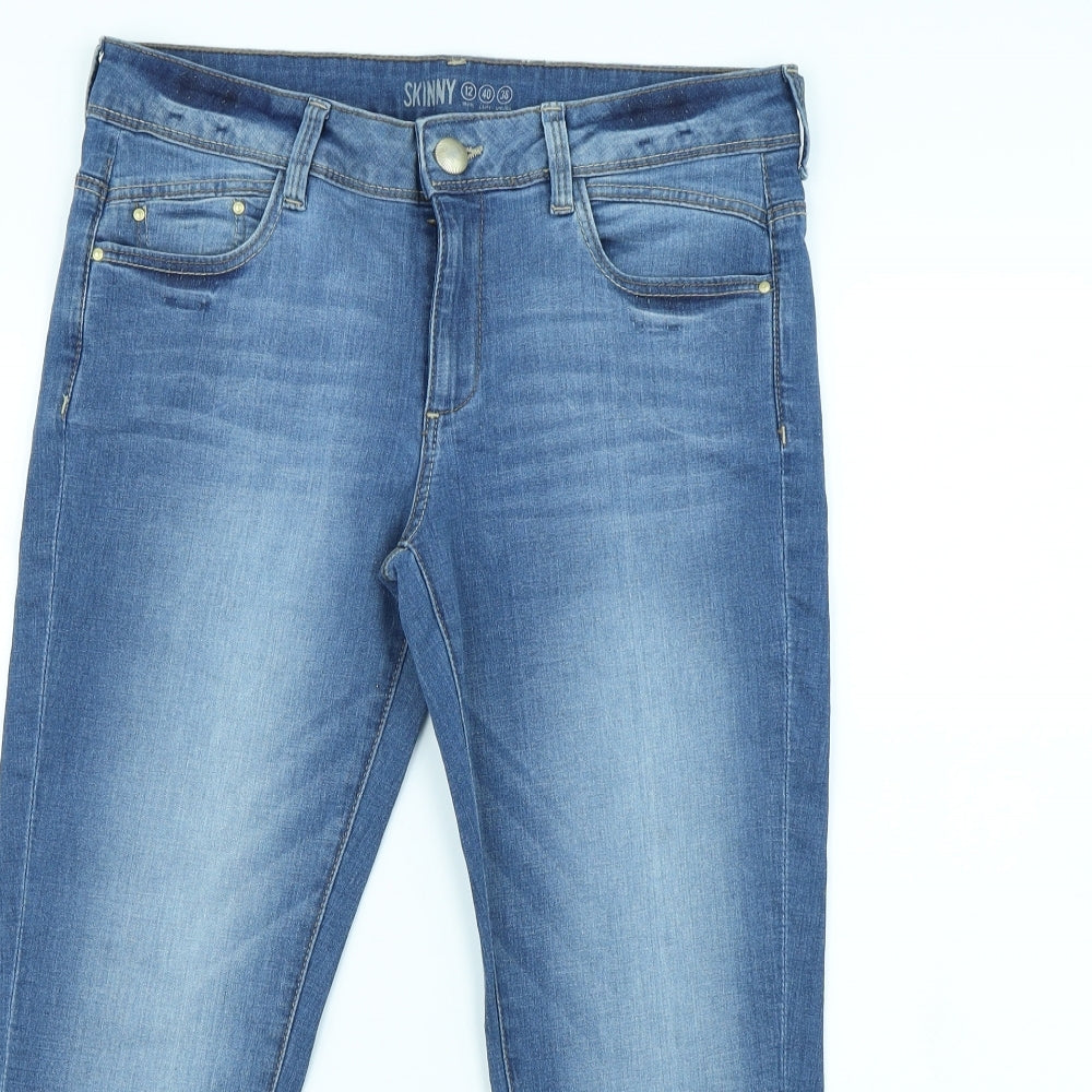 Preworn Womens Blue   Cropped Jeans Size 12 L25 in