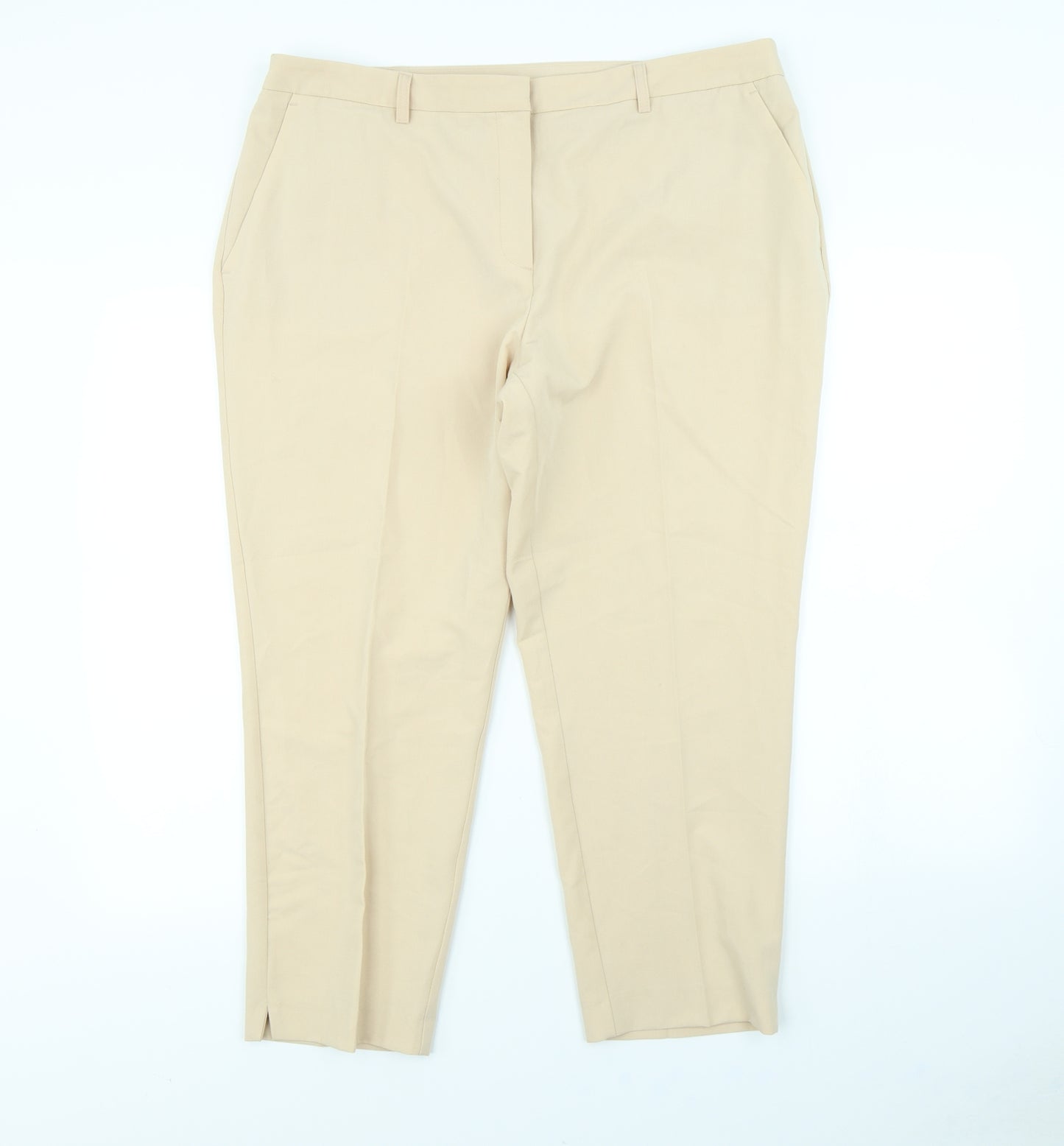 Dorothy Perkins Womens Beige   Dress Pants Trousers Size 16 L24 in