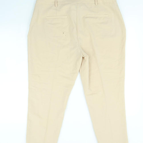Dorothy Perkins Womens Beige   Dress Pants Trousers Size 16 L24 in