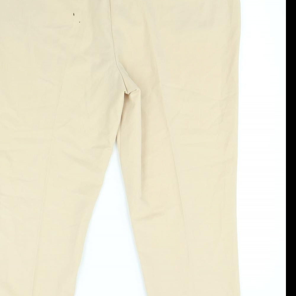 Dorothy Perkins Womens Beige   Dress Pants Trousers Size 16 L24 in