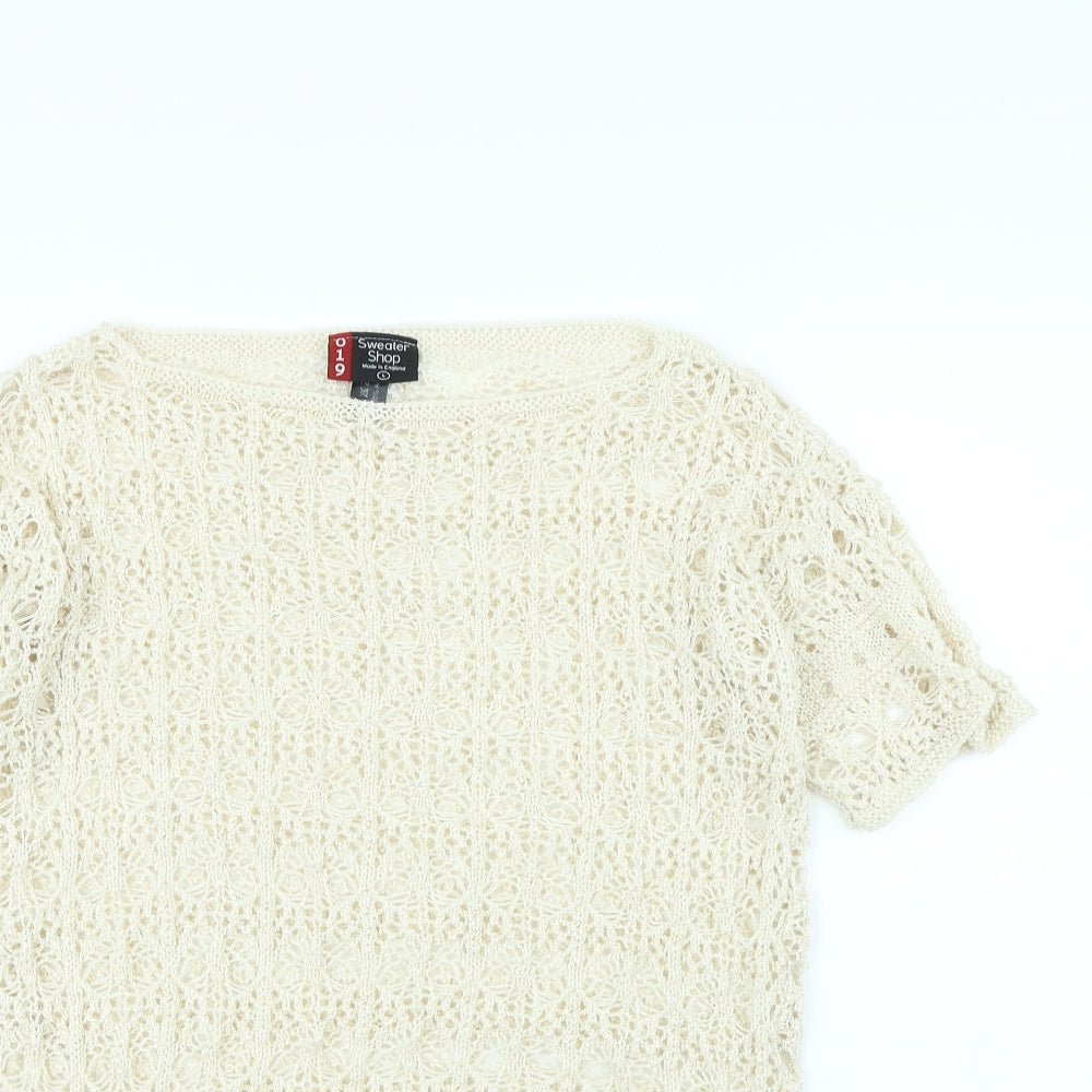 Sweater Shop Womens Beige   Pullover Jumper Size L