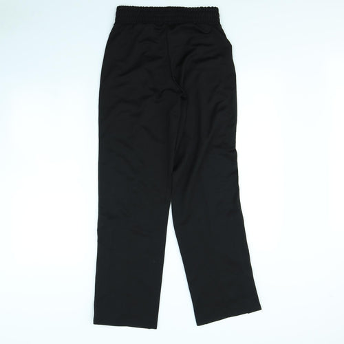 Primark Womens Black   Trousers  Size XS L28 in - popper leg close detail