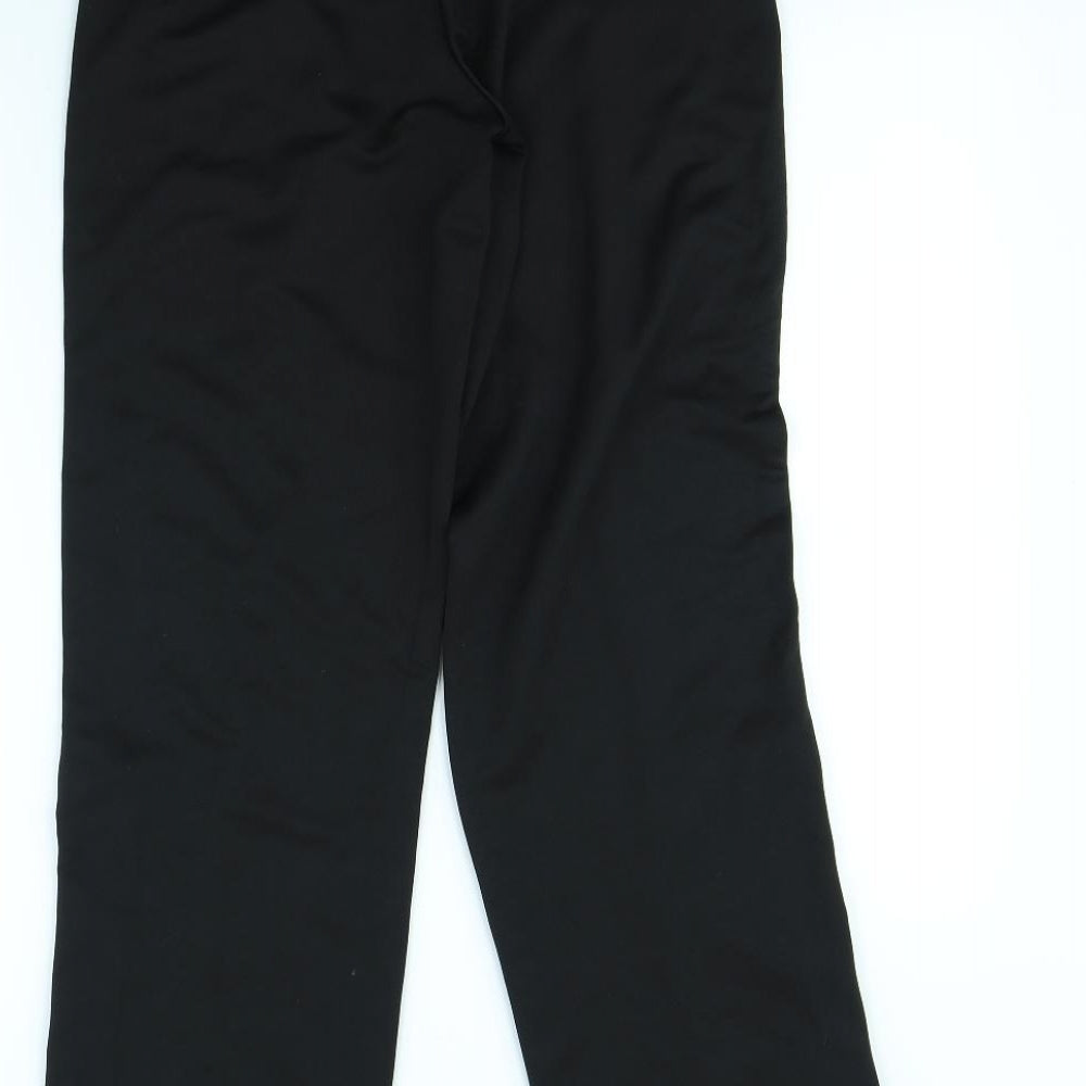 Primark Womens Black   Trousers  Size XS L28 in - popper leg close detail