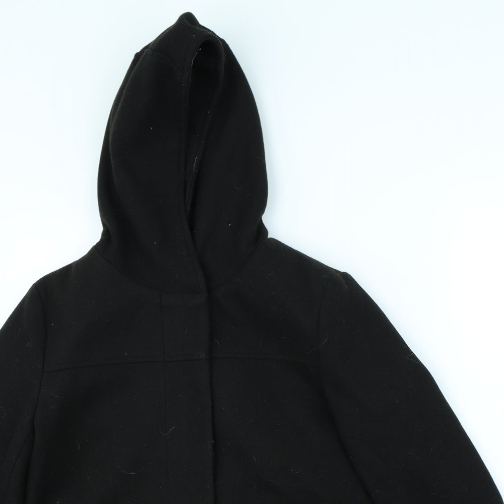 Primark Womens Black   Overcoat Coat Size 12