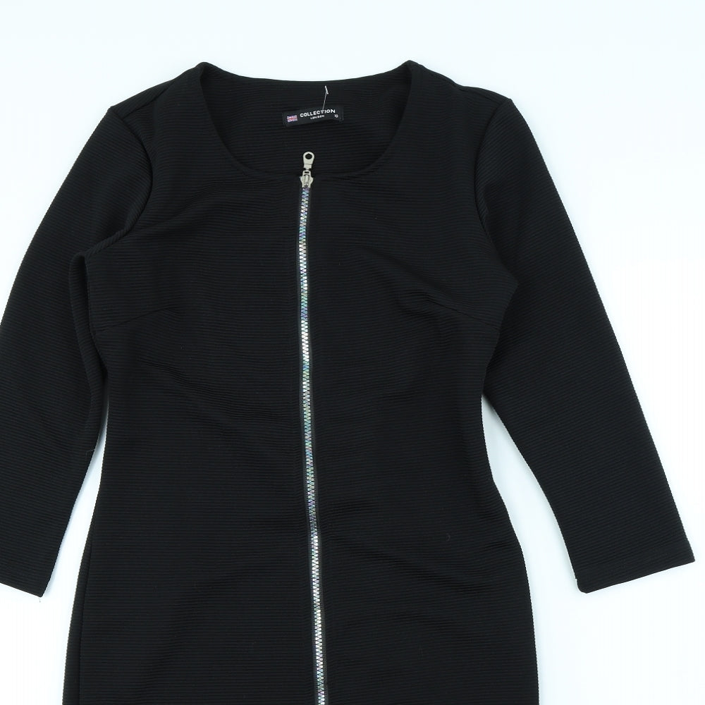 Collection London Womens Black   Pencil Dress  Size 10