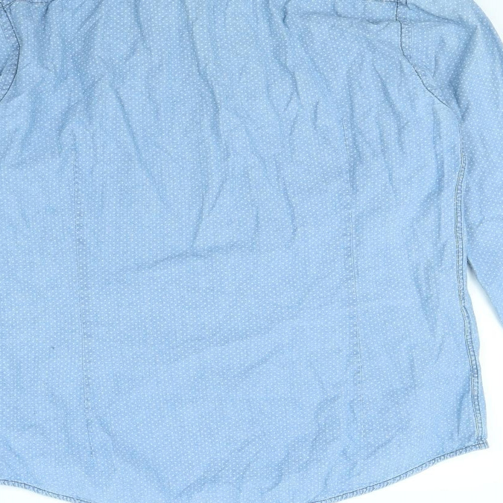 HUGO BOSS Mens Blue    Dress Shirt Size L