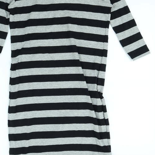 Atmosphere Womens Grey Striped  Mini  Size 10