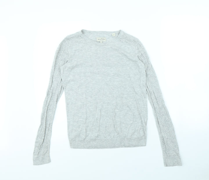 Jack Wills Womens Grey Pullover Jumper Size 10