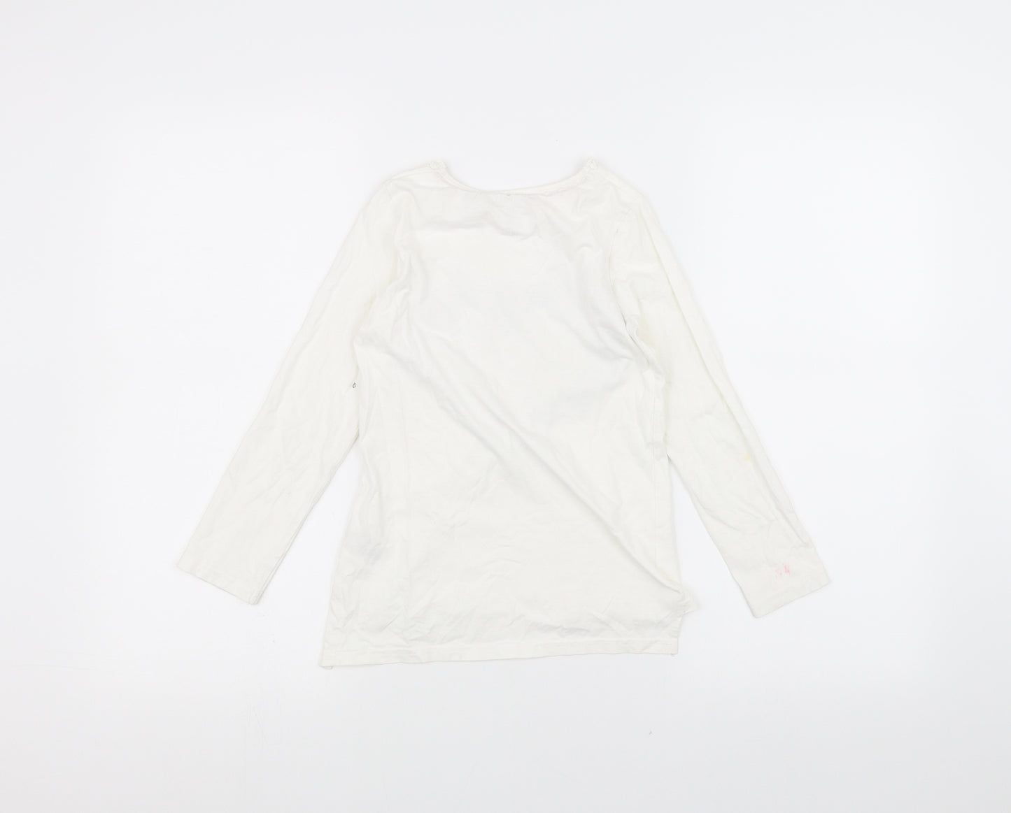 love is sweet Girls White   Basic T-Shirt Size 6-7 Years