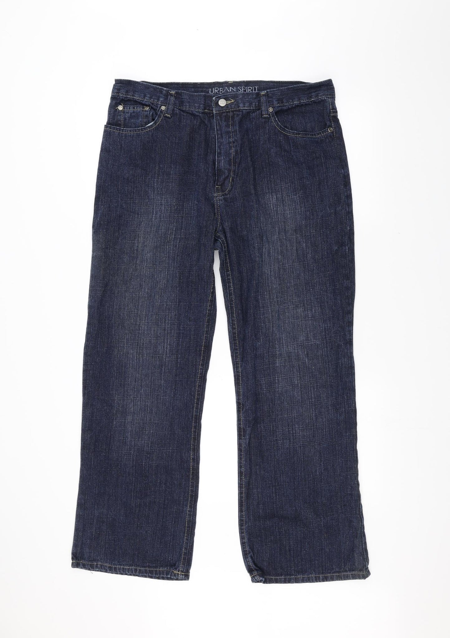 UrbanSpirit Mens Blue  Denim Straight Jeans Size 36 L29 in