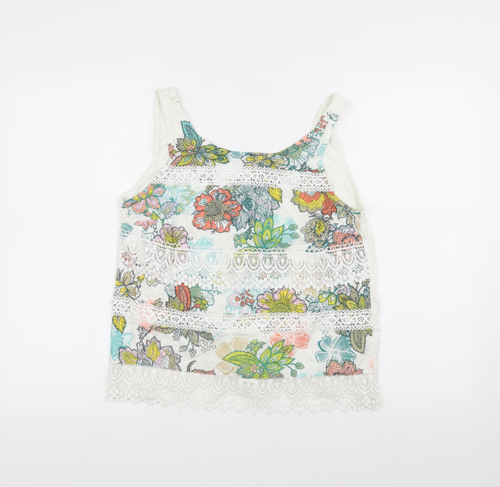 NEXT Womens White Basic T-Shirt Size 10