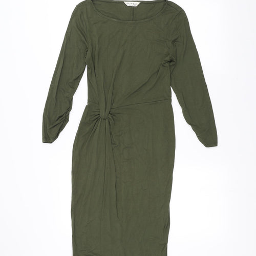 Miss Selfridge Womens Green   Pencil Dress  Size 8