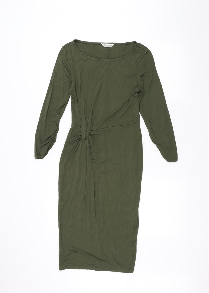 Miss Selfridge Womens Green Pencil Dress Size 8