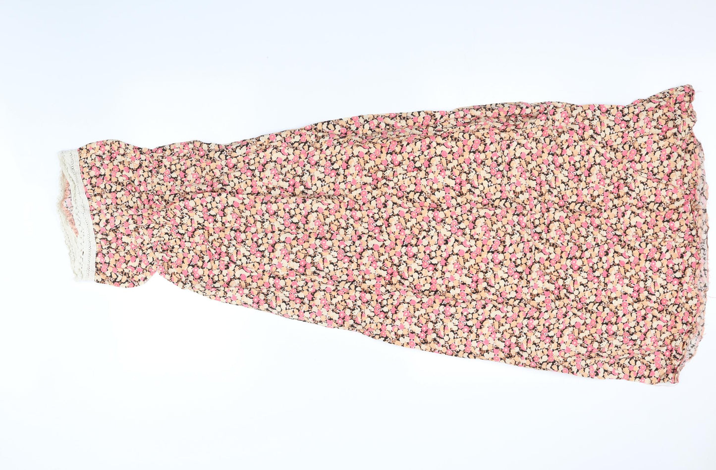 New Look Womens Pink Floral  A-Line  Size 6