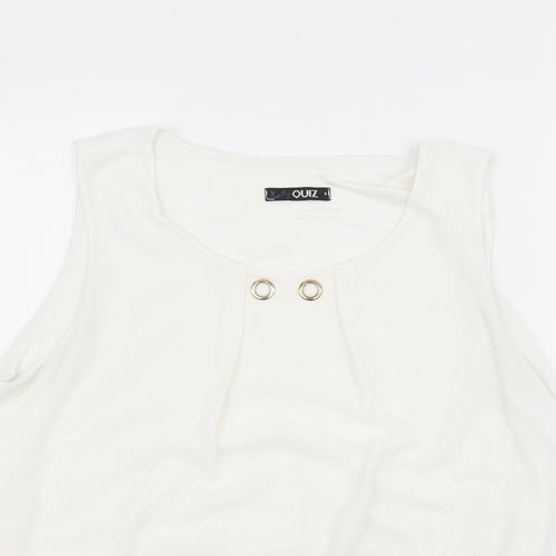 Quiz Womens White   Basic T-Shirt Size S