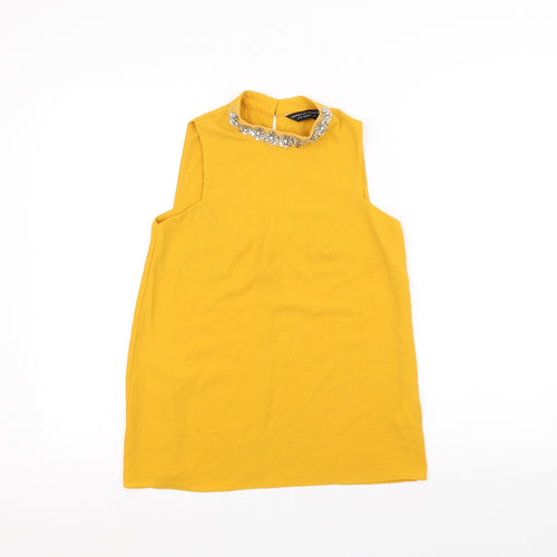 Dorothy Perkins Womens Yellow   Basic T-Shirt Size 6