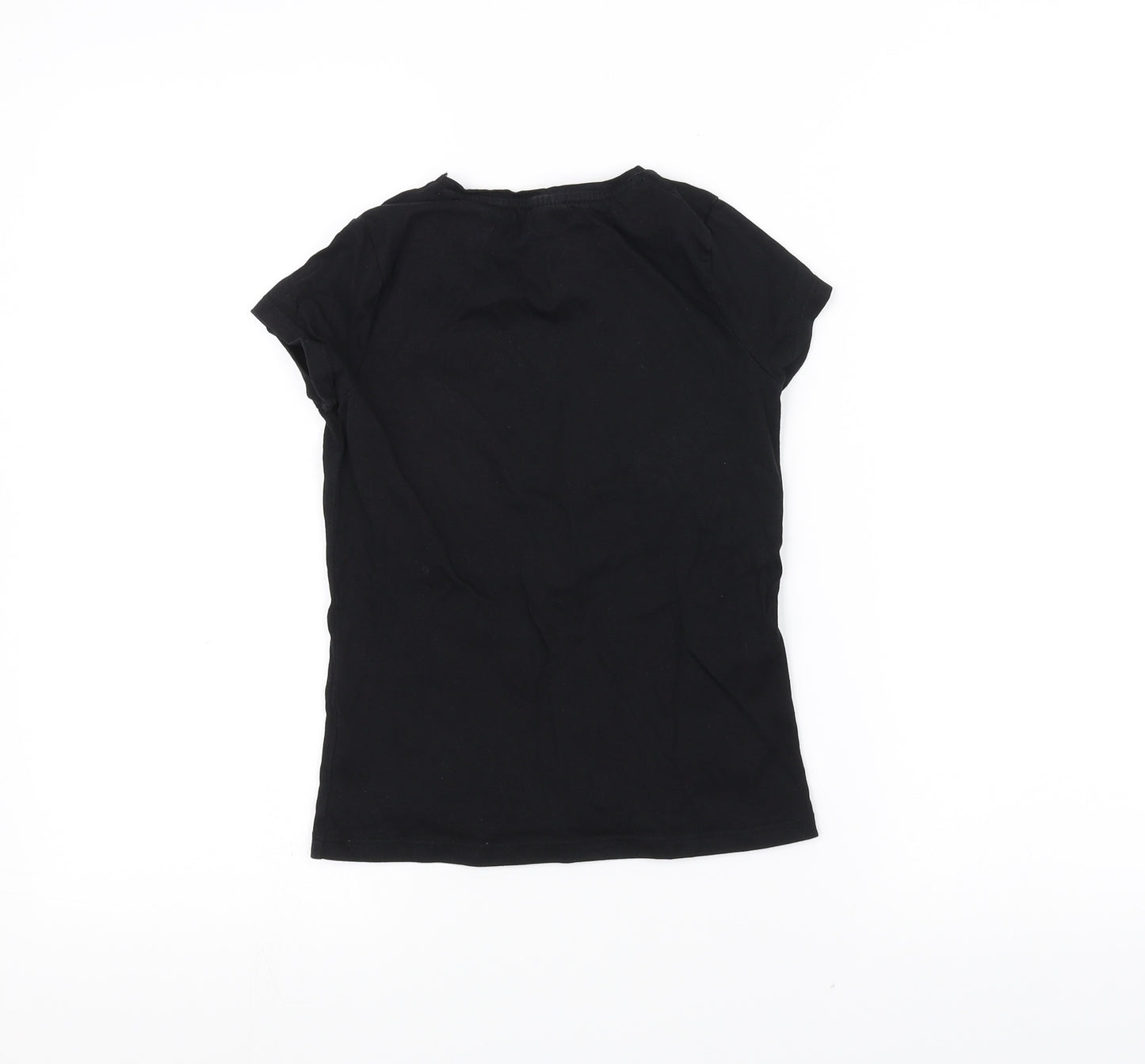 F&F Girls Black   Basic T-Shirt Size 7-8 Years