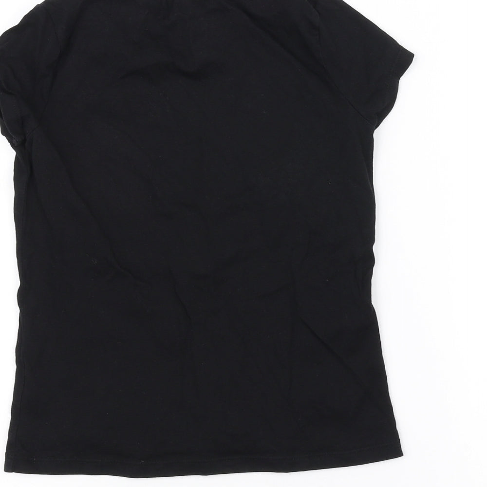 F&F Girls Black   Basic T-Shirt Size 7-8 Years