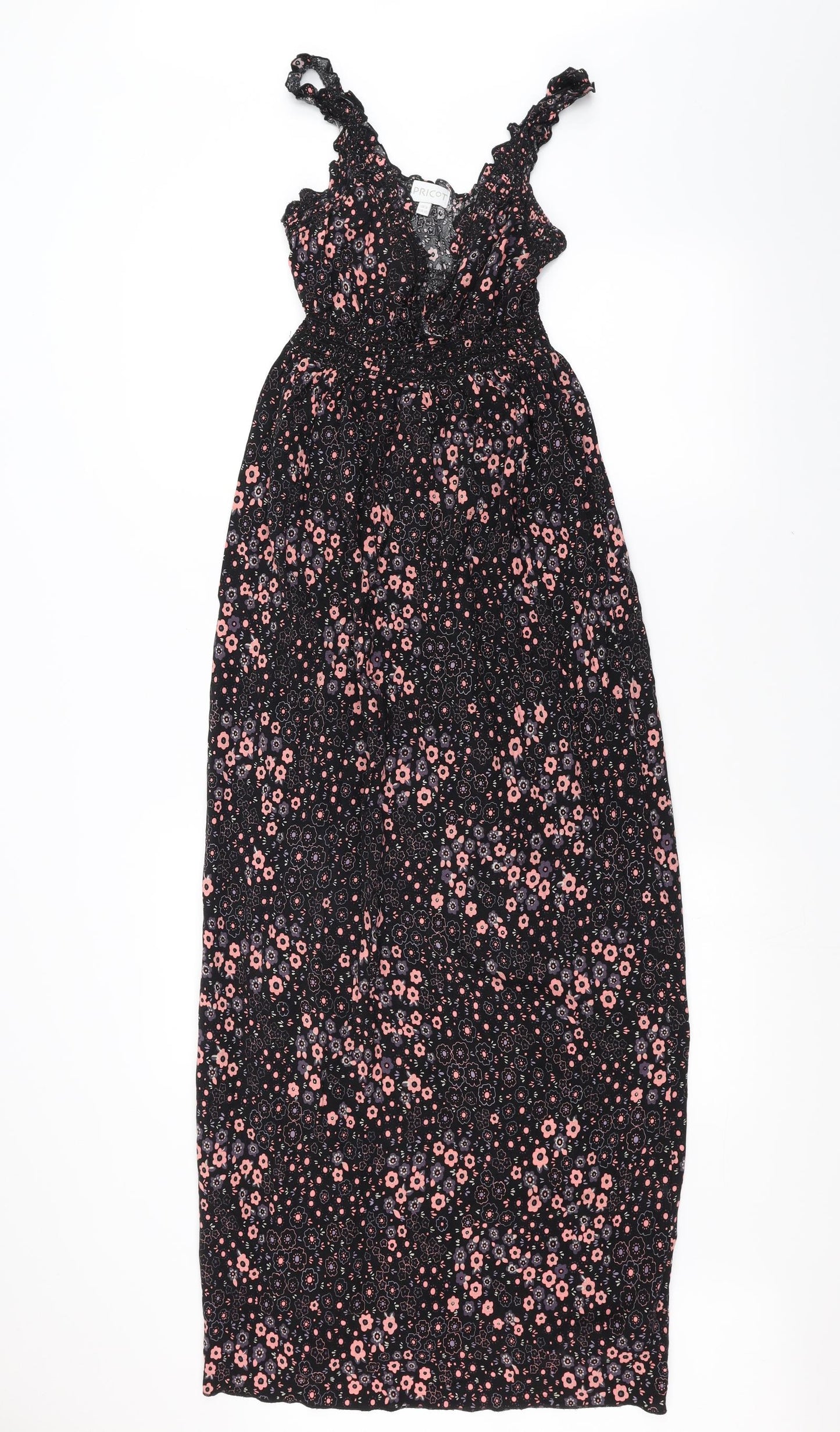 Apricot Womens Black Floral  A-Line  Size 8
