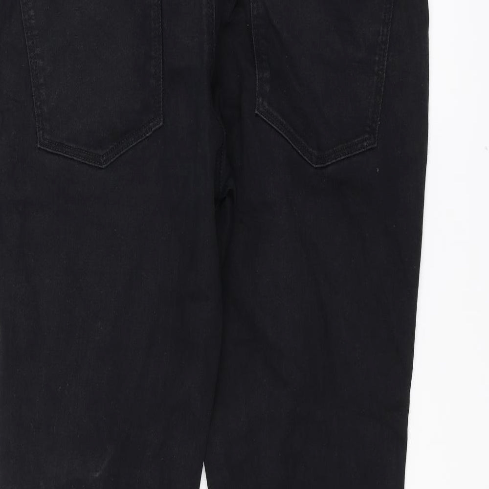 NEXT Mens Black  Denim Straight Jeans Size 36 L30 in