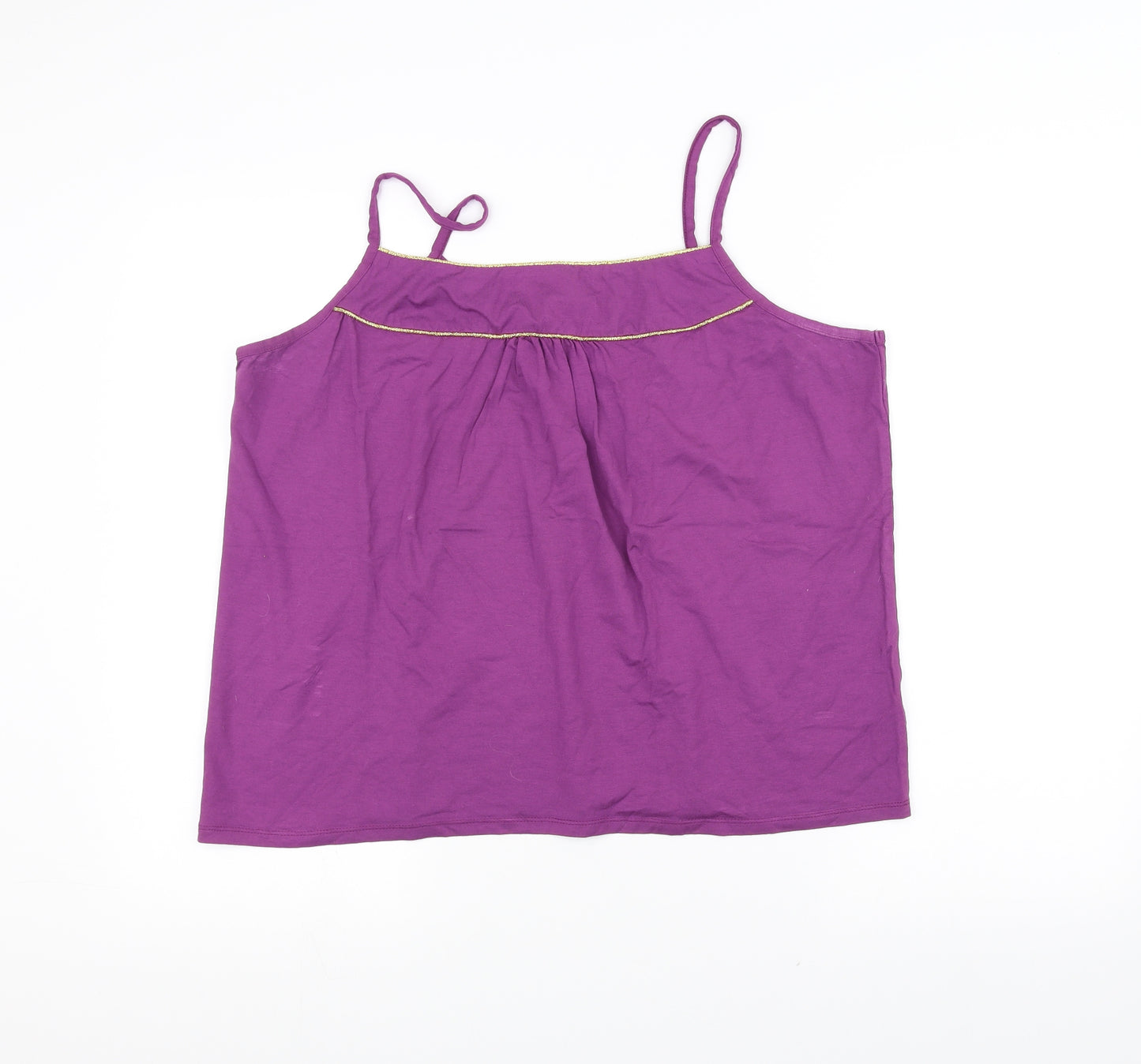 George Womens Purple   Cropped T-Shirt Size 20