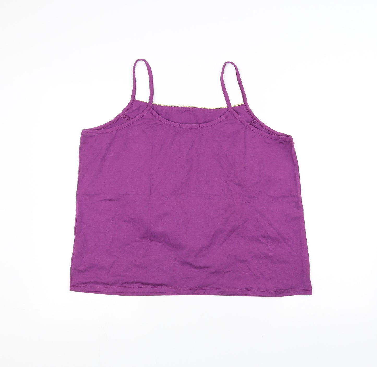 George Womens Purple   Cropped T-Shirt Size 20