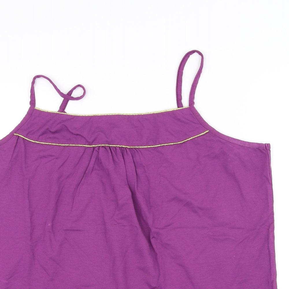 George Womens Purple   Cropped T-Shirt Size 20