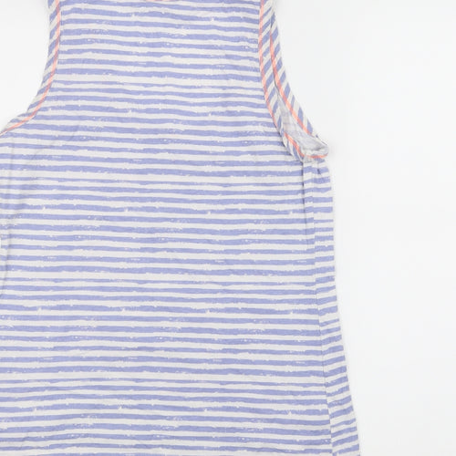 Disney Womens Blue Striped  Basic Tank Size 8