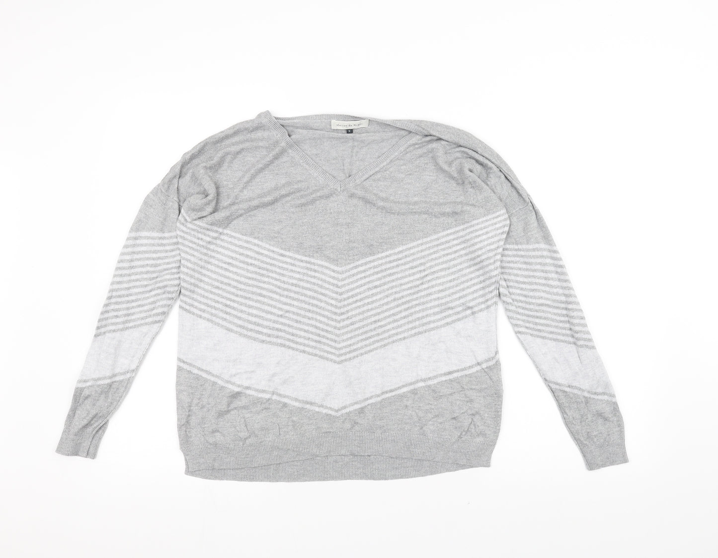 Maison de nimes Womens Grey   Pullover Jumper Size S