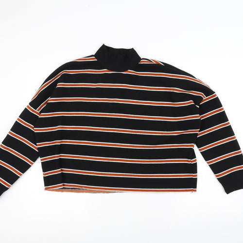 Primark Womens Black Striped  Pullover Jumper Size S