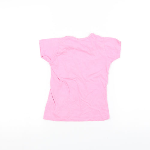 E-vie Girls Pink   Basic T-Shirt Size 5 Years