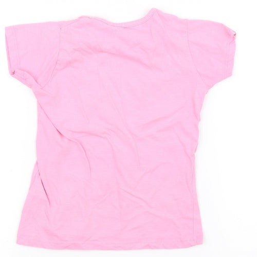 E-vie Girls Pink   Basic T-Shirt Size 5 Years