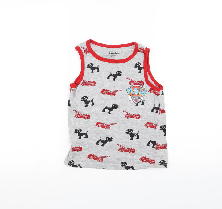 Nickelodeon Girls Grey Basic Tank Size 5 Years