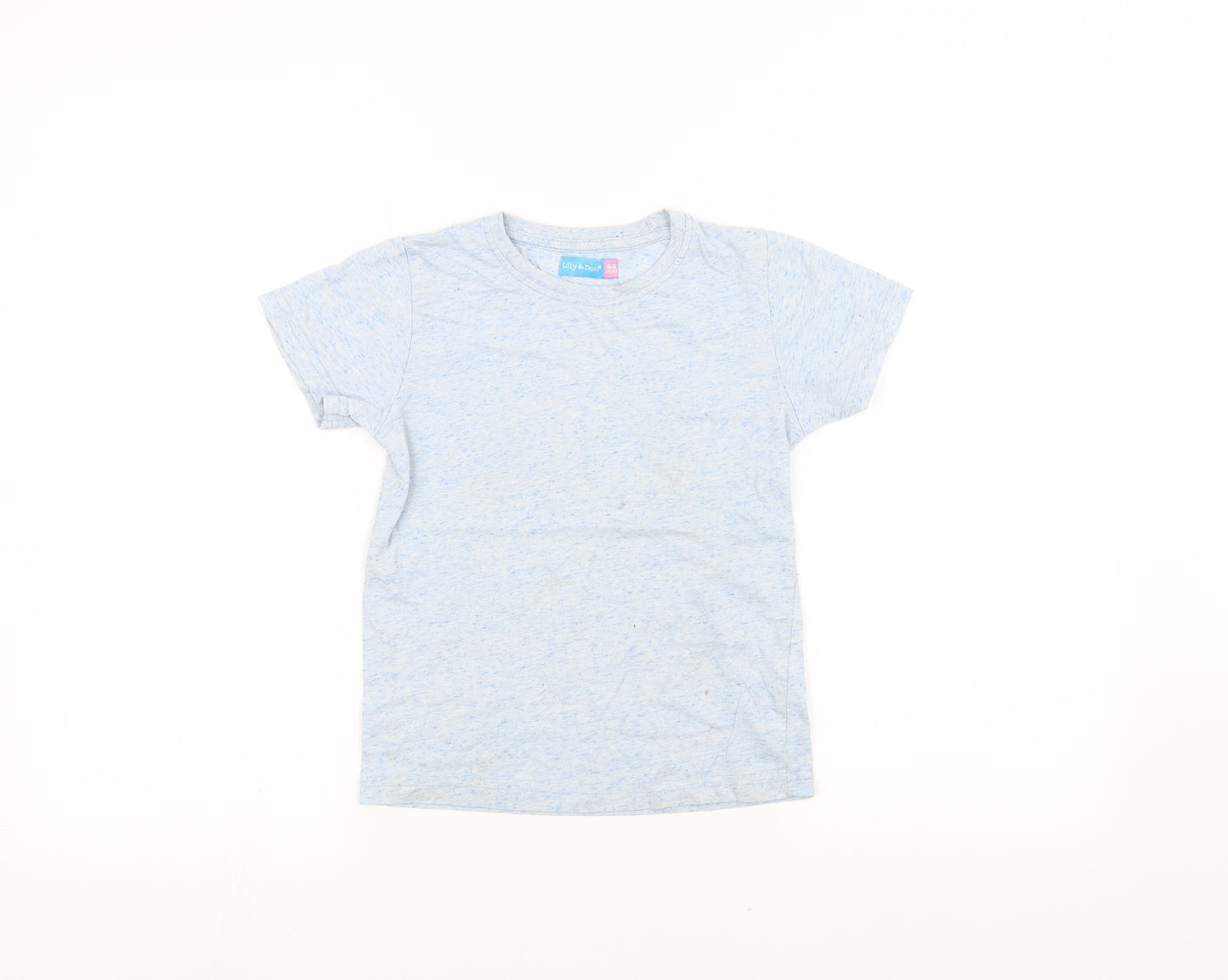 Lily & Dan Boys Blue   Basic T-Shirt Size 5-6 Years