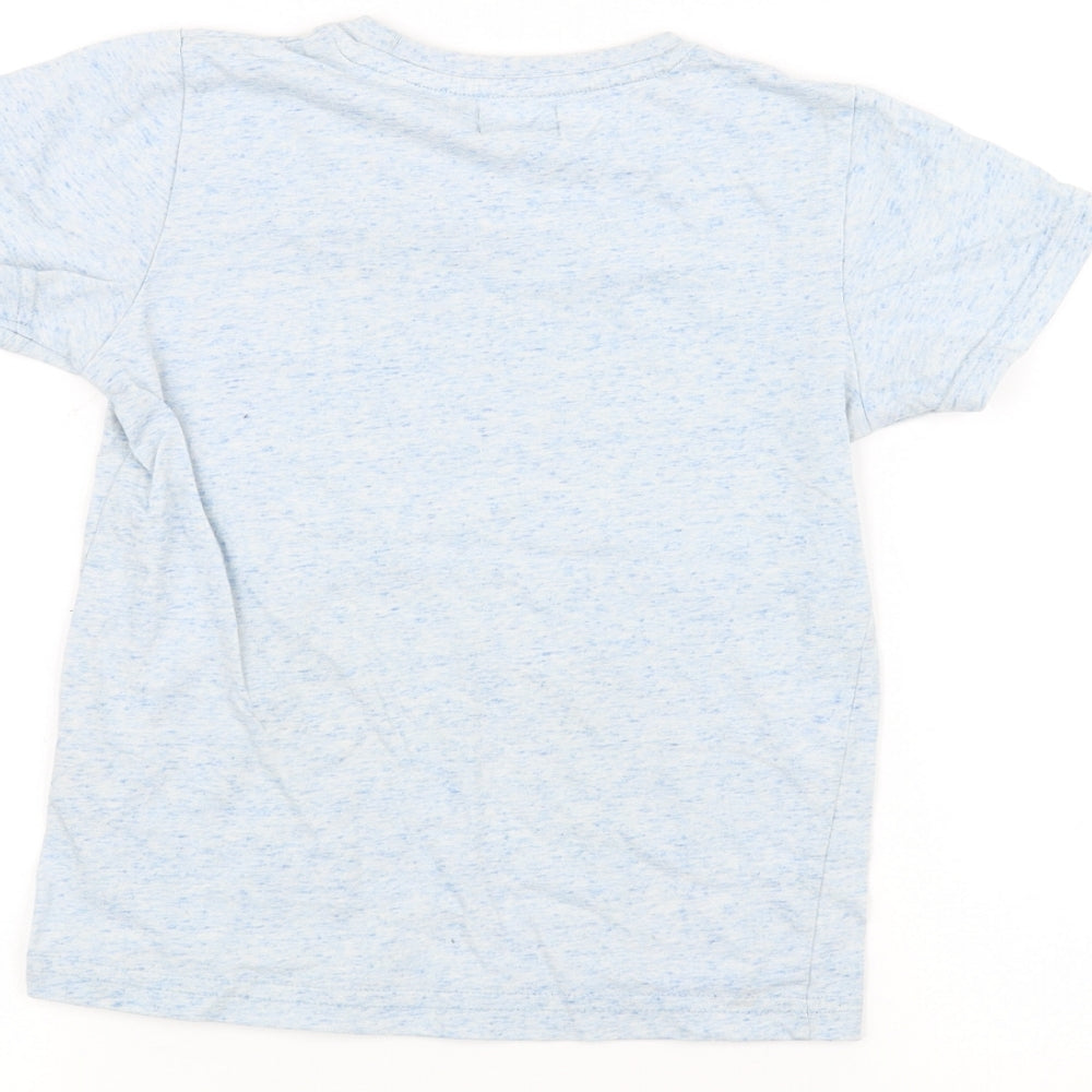 Lily & Dan Boys Blue   Basic T-Shirt Size 5-6 Years