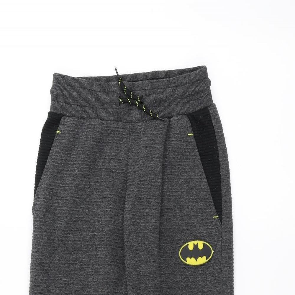 Batman Boys Grey   Sweatpants Trousers Size 5-6 Years