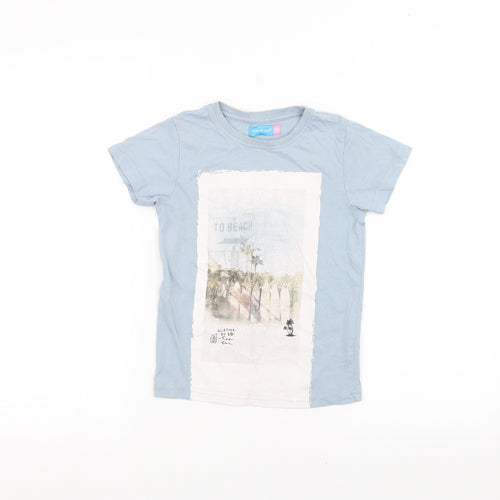 lily&dan Girls Blue   Basic T-Shirt Size 5-6 Years