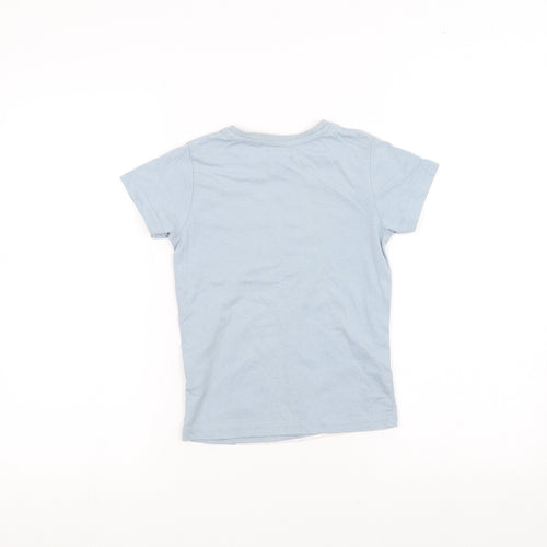lily&dan Girls Blue   Basic T-Shirt Size 5-6 Years