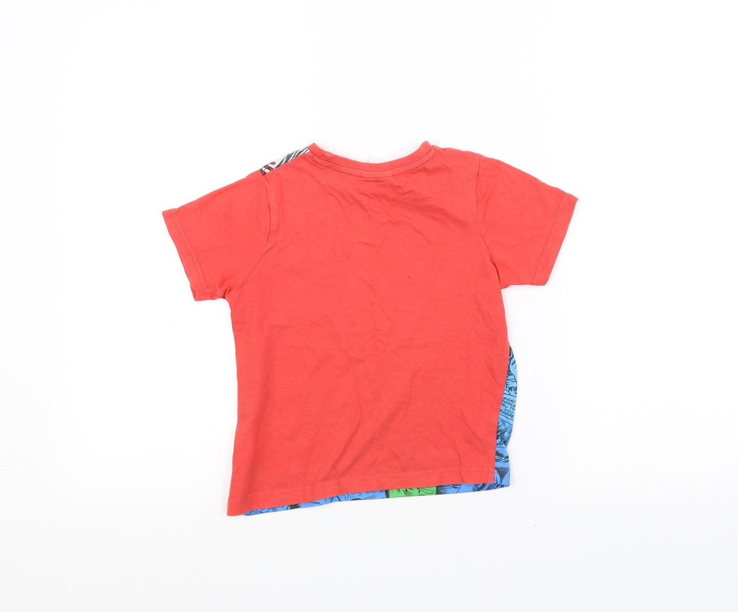 Lily & Dan Boys Red   Basic T-Shirt Size 5-6 Years