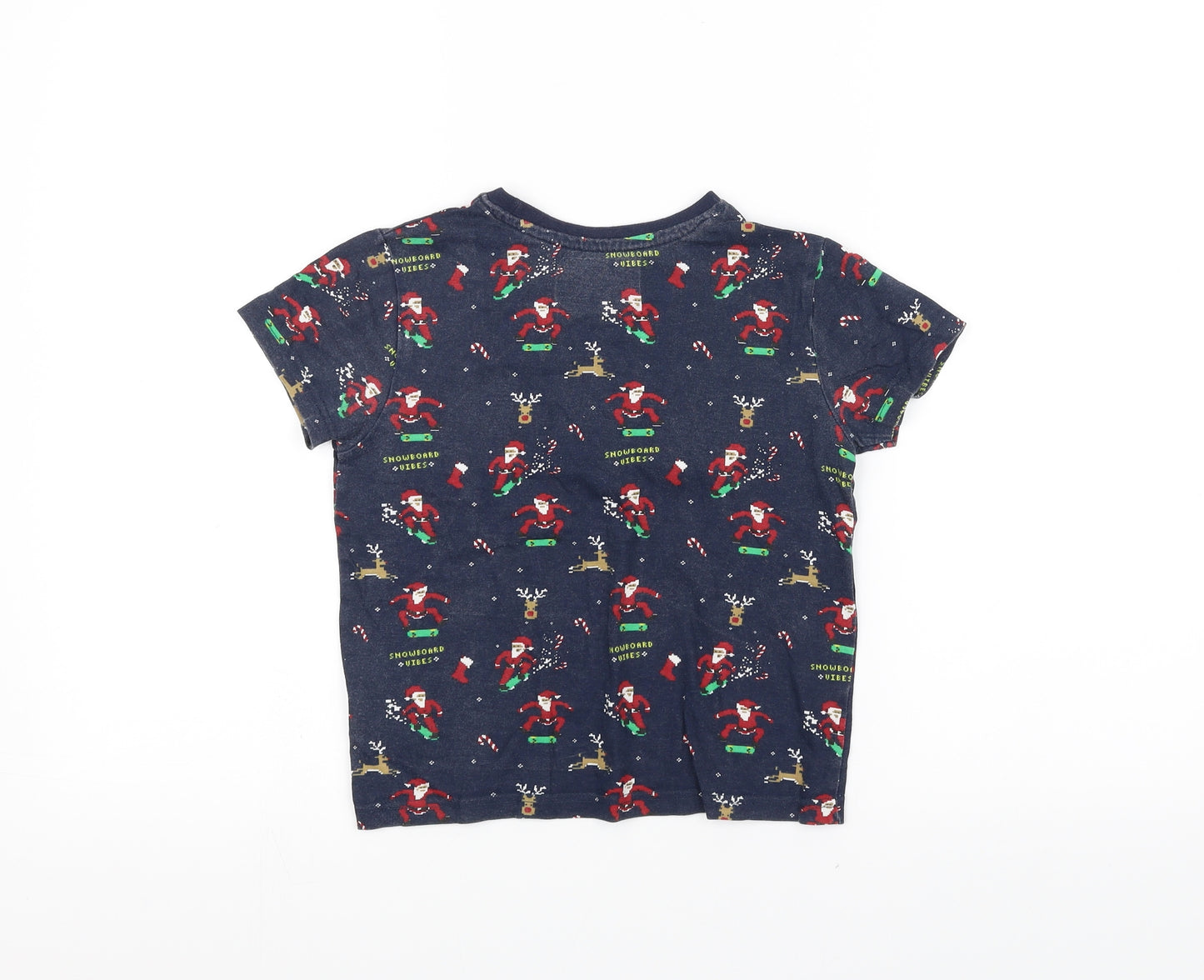 Primark Boys Blue   Basic T-Shirt Size 5-6 Years