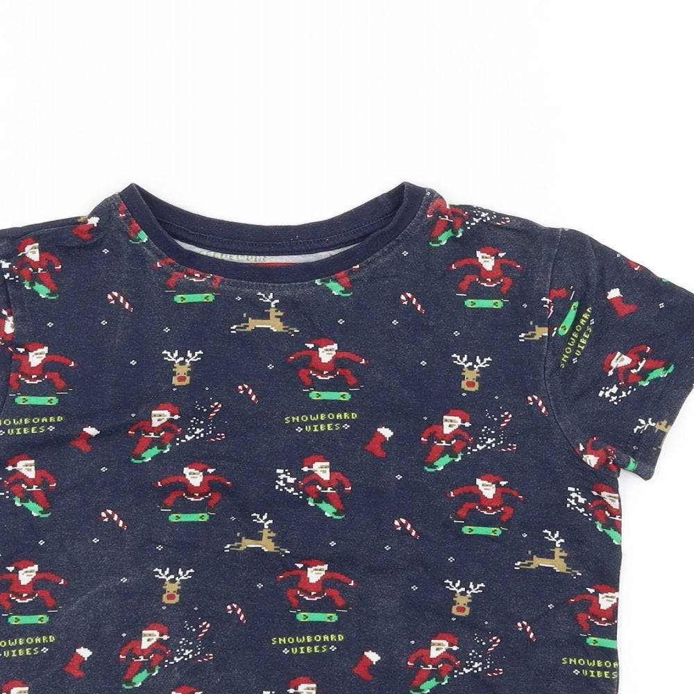 Primark Boys Blue   Basic T-Shirt Size 5-6 Years