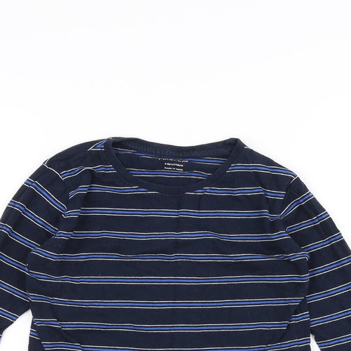Primark Boys Blue Striped  Basic T-Shirt Size 5-6 Years