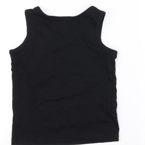 Primark Girls Black   Basic Tank Size 4-5 Years