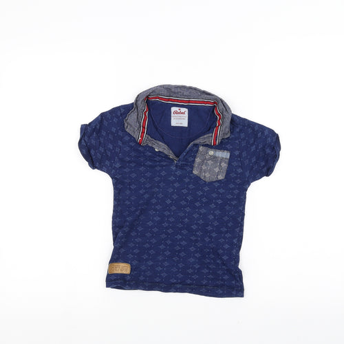 Rebel Boys Blue   Basic Polo Size 5-6 Years