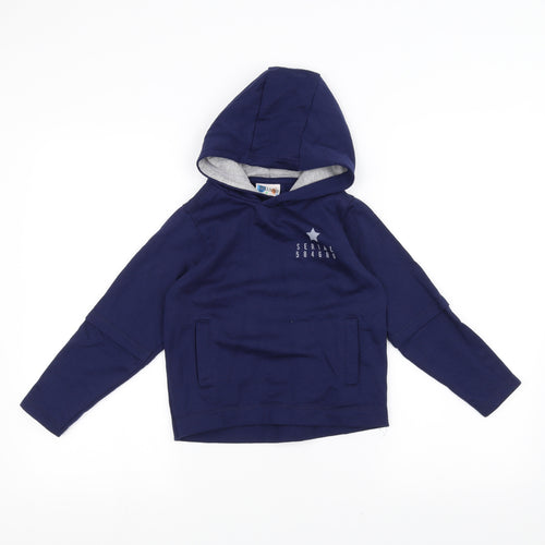 Hullabaloo Boys Blue   Pullover Hoodie Size 5-6 Years
