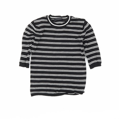 Atmosphere Womens Black Striped  Tunic T-Shirt Size 6