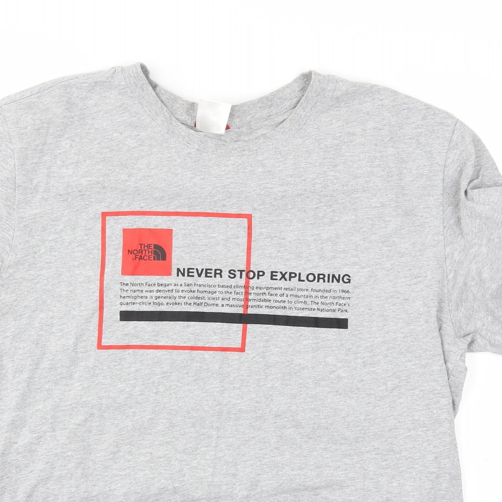 The North Face Mens Grey    T-Shirt Size L