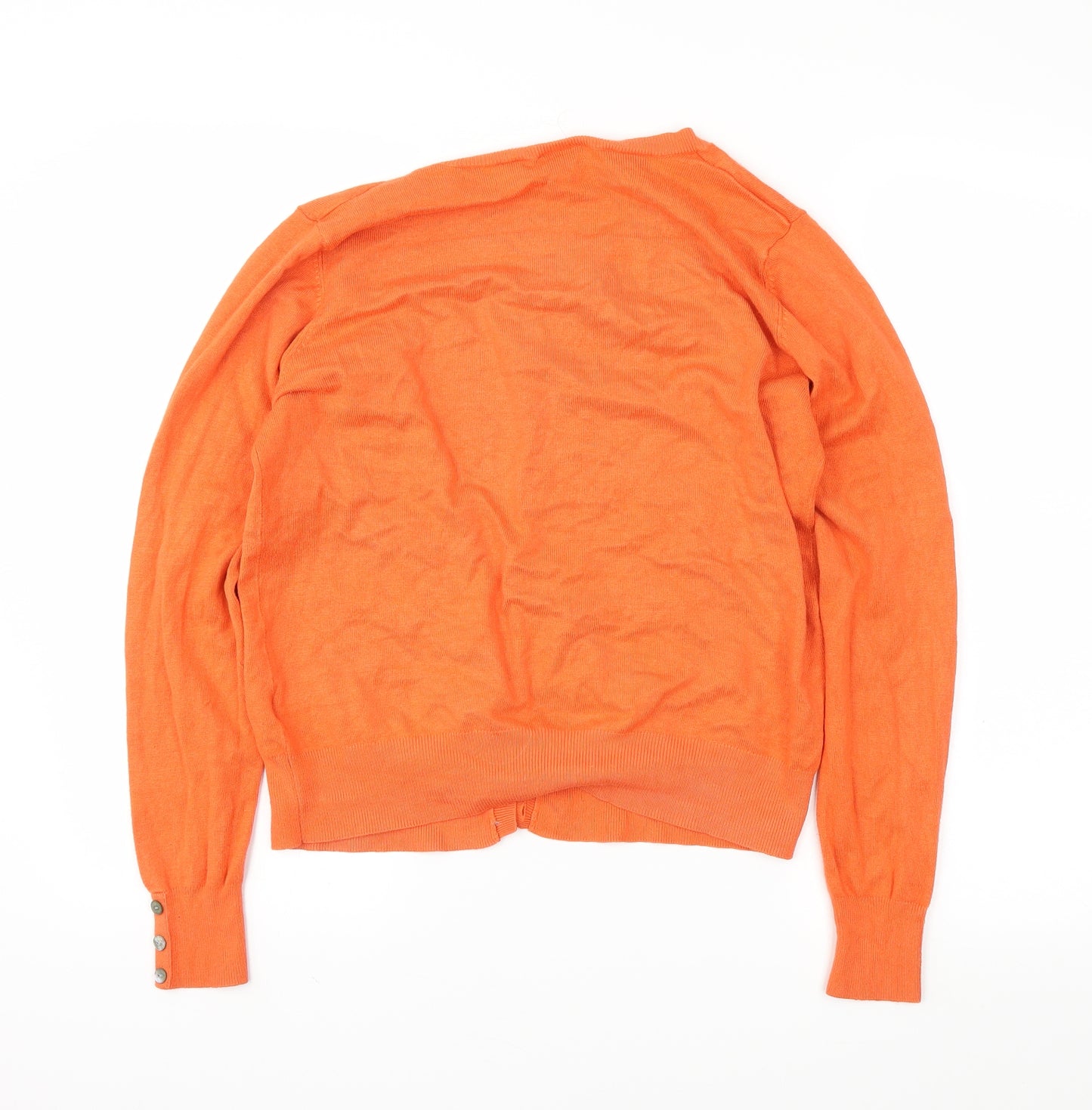Papaya Womens Orange   Cardigan Jumper Size 14