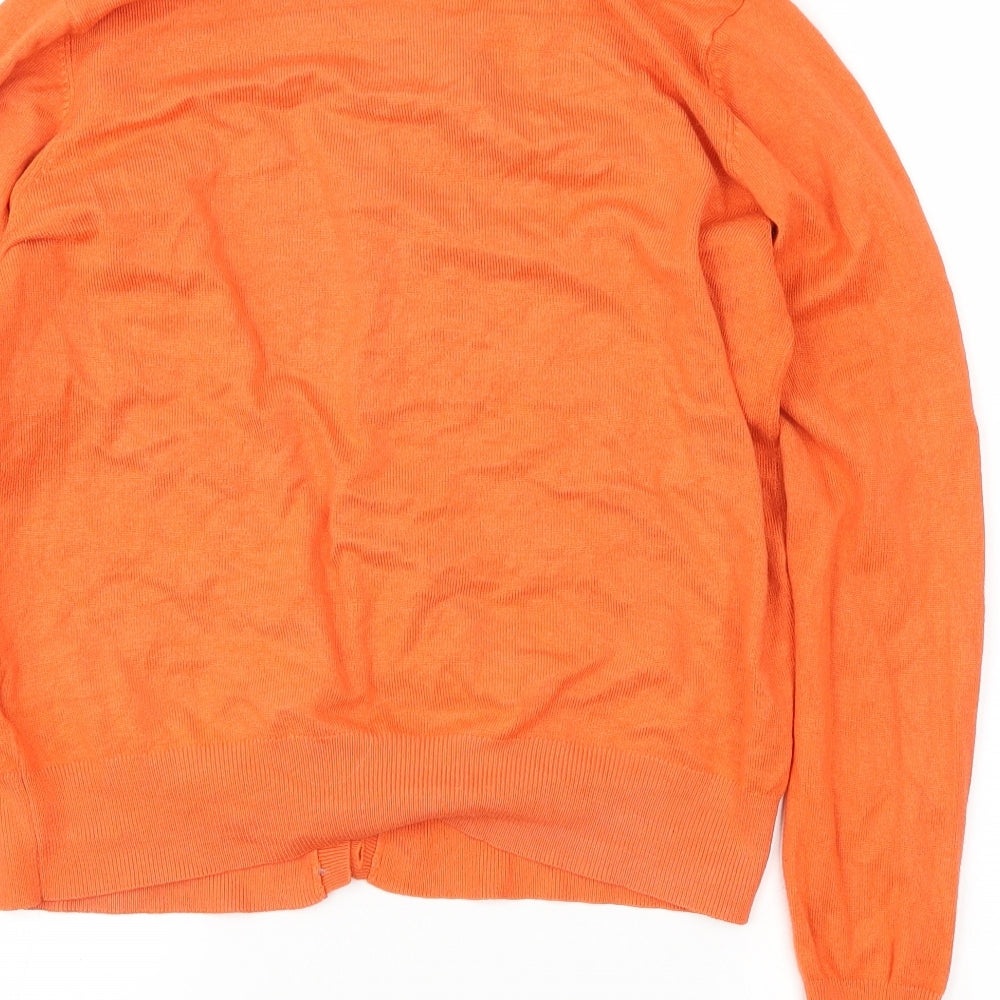 Papaya Womens Orange   Cardigan Jumper Size 14