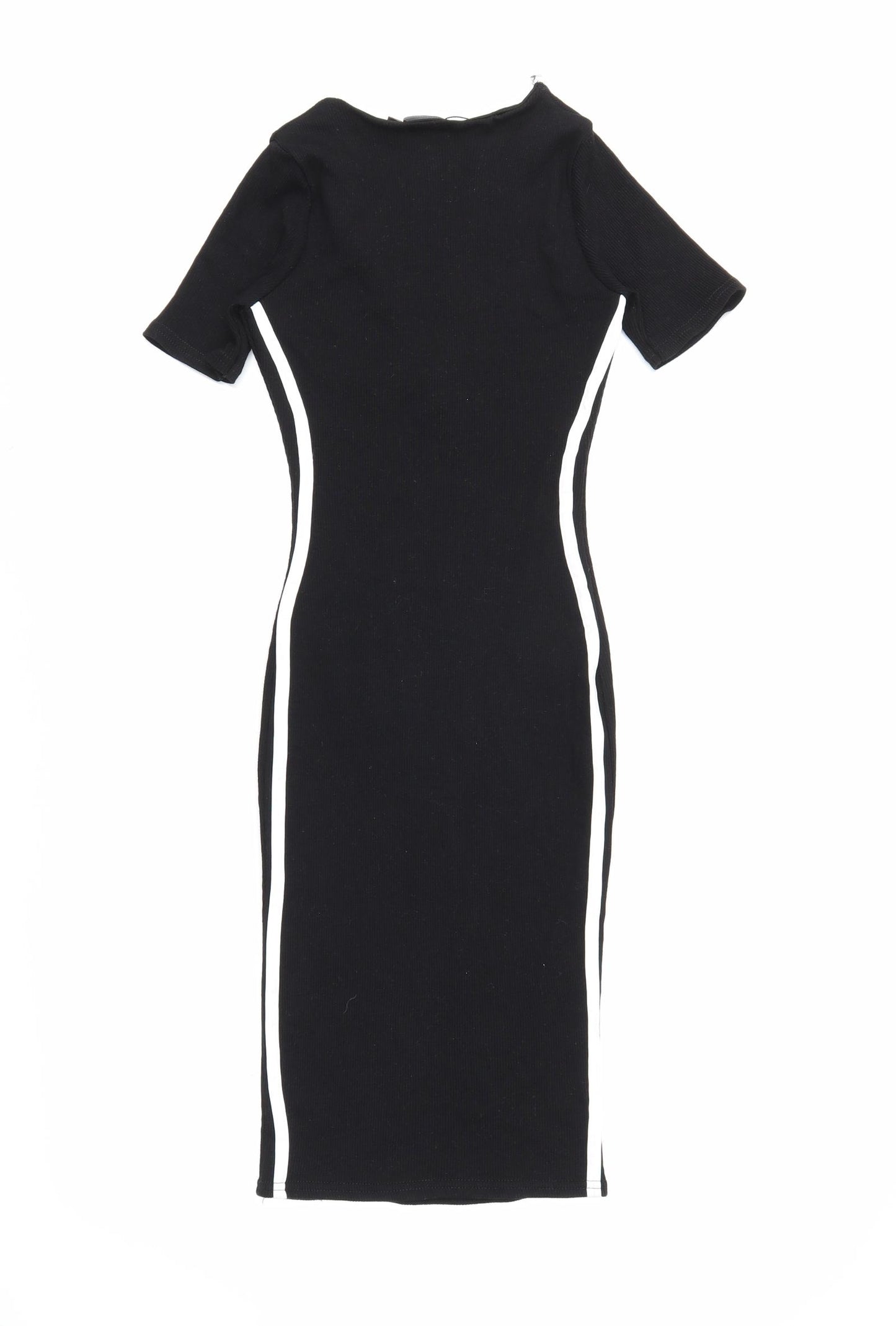 PRETTYLITTLETHING Womens Black   T-Shirt Dress  Size 6